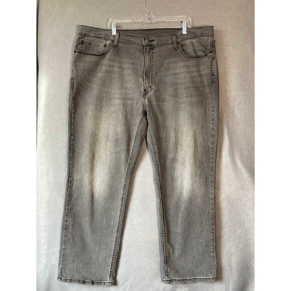 Levis Jeans Mens 42x30 Gray 541 Athletic Taper Stretch Denim Casual Pants - Picture 9 of 10